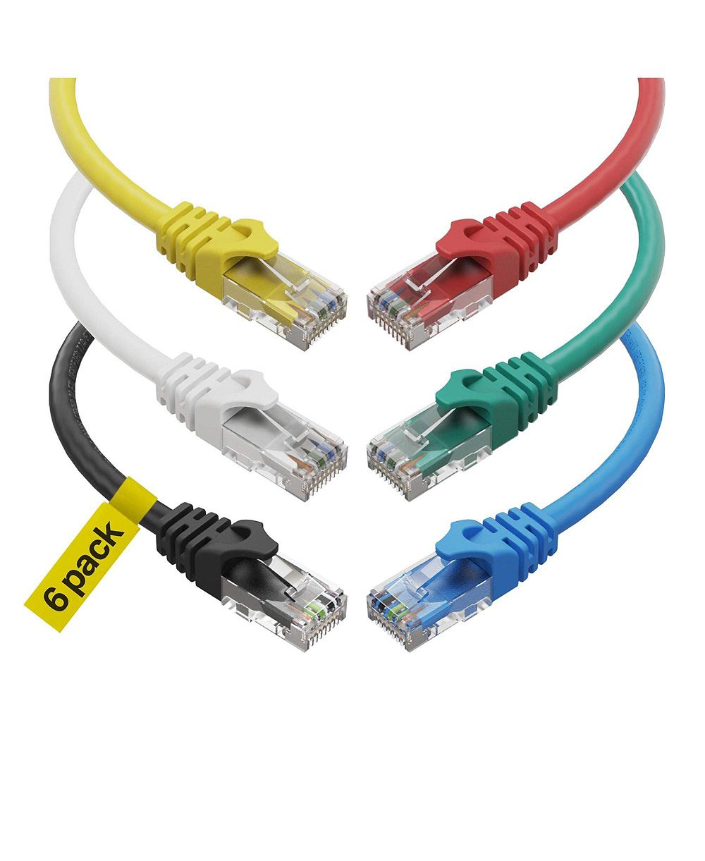 Ultra Clarity Cables CAT6 Ethernet кабель, упаковка 6 шт, LAN UTP RJ45 сетевой патч-корд