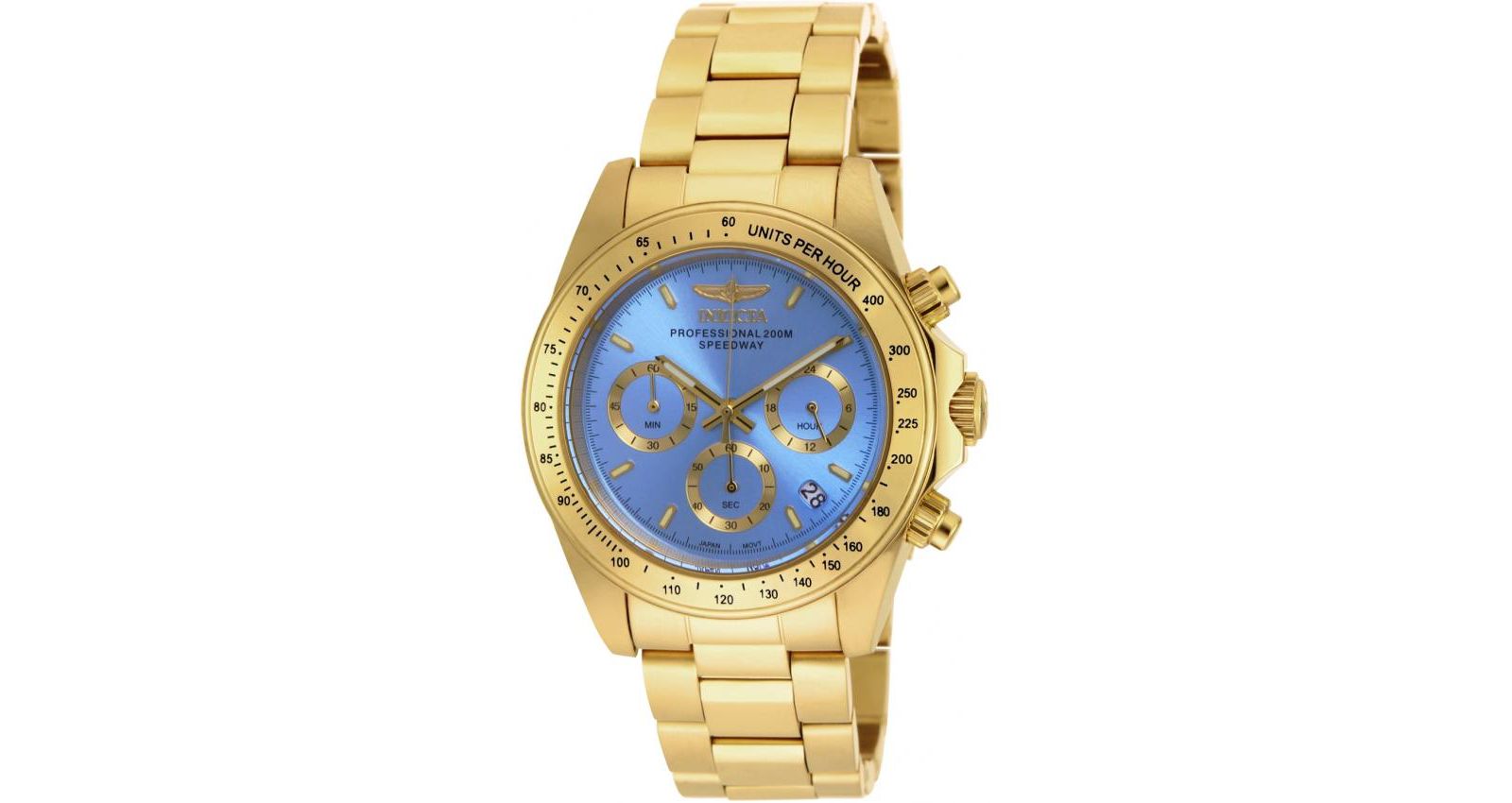 Женские часы Invicta 18256 Speedway Quartz Chronograph Light Blue Dial