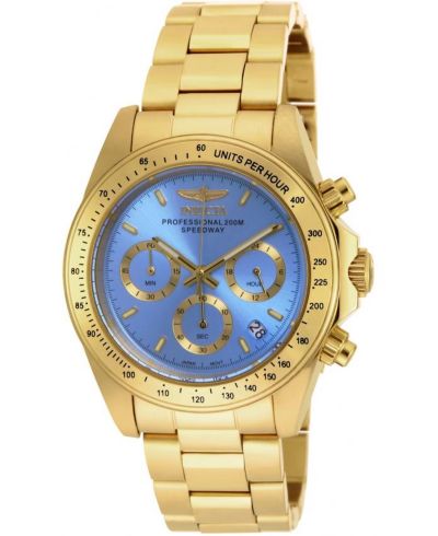 Женские часы Invicta 18256 Speedway Quartz Chronograph Light Blue Dial