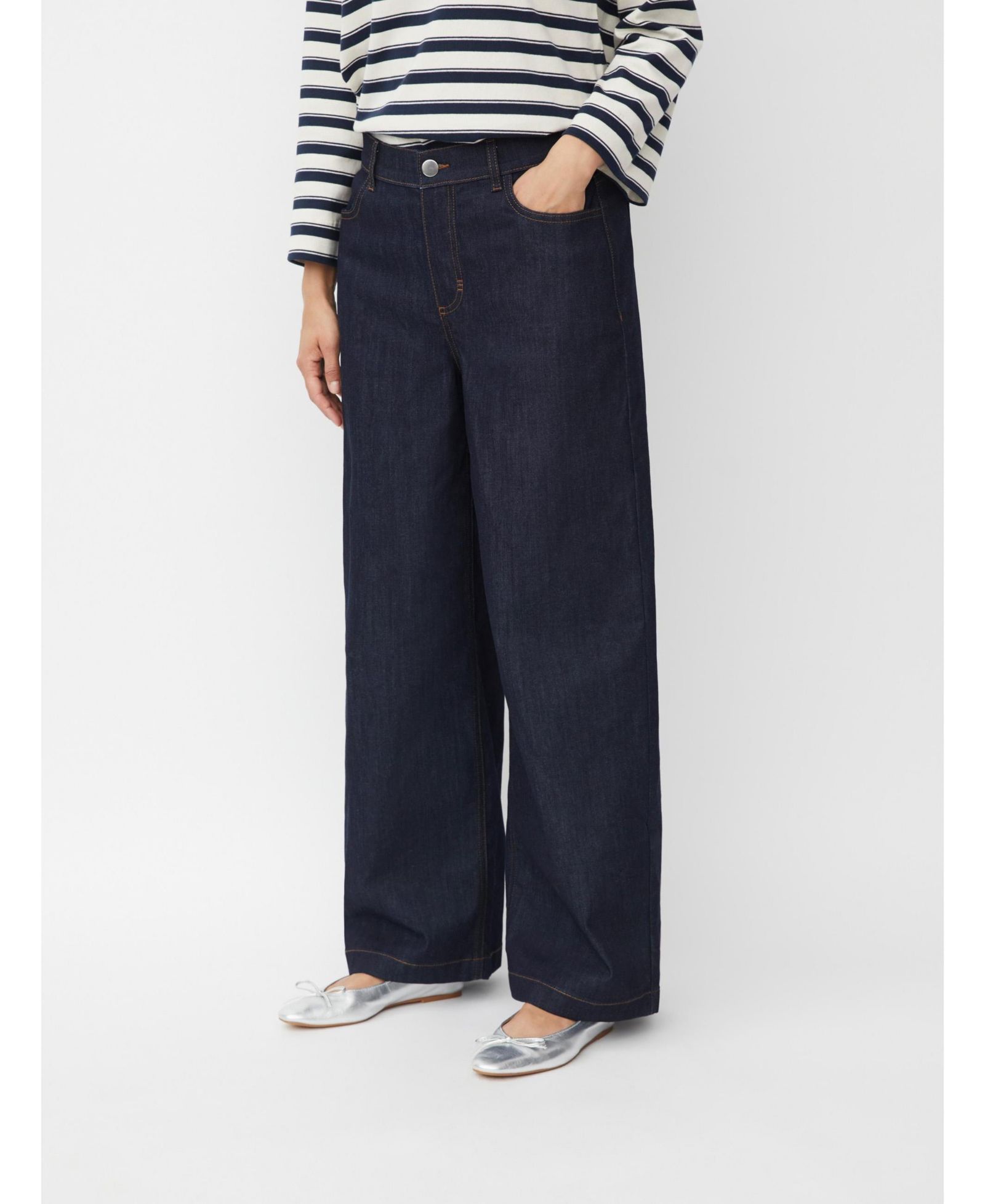 Masai Copenhagen Women's Wide Leg Button Fastening Jeans