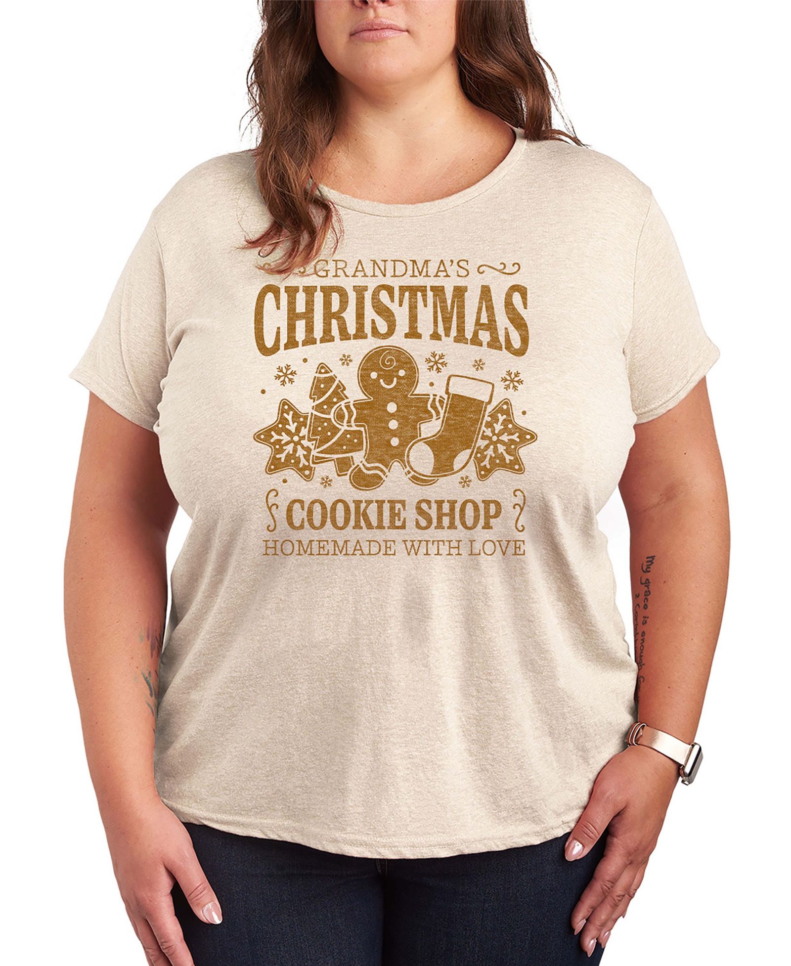 Футболка Grandma's Christmas Cookie Shop Women's Short Sleeve Graphic