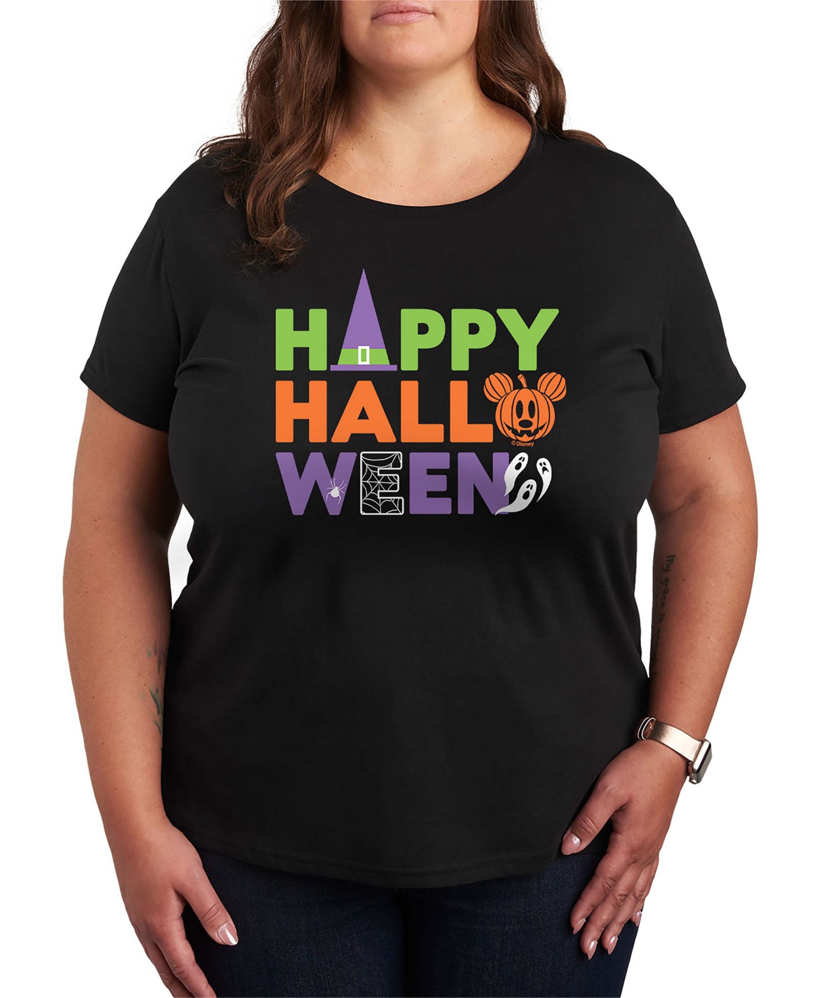 Женская футболка Disney Happy Halloween Short Sleeve Graphic