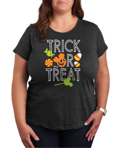 Женские футболки Disney Trick or Treat Mickey Mouse Short Sleeve Graphic T-shirts