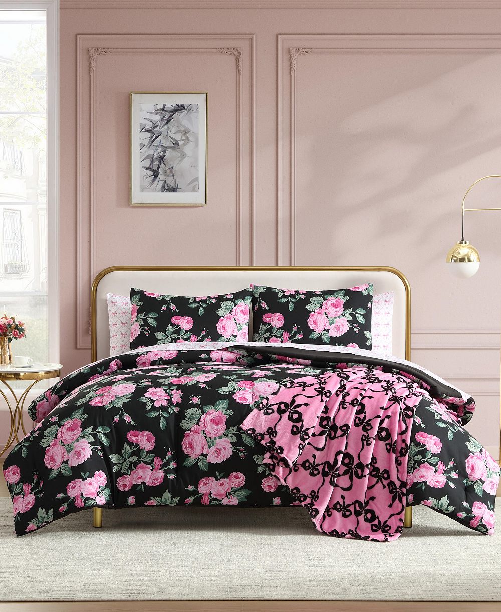 Комплект из 8 предметов Betsey Johnson Garden Floral Microfiber, King