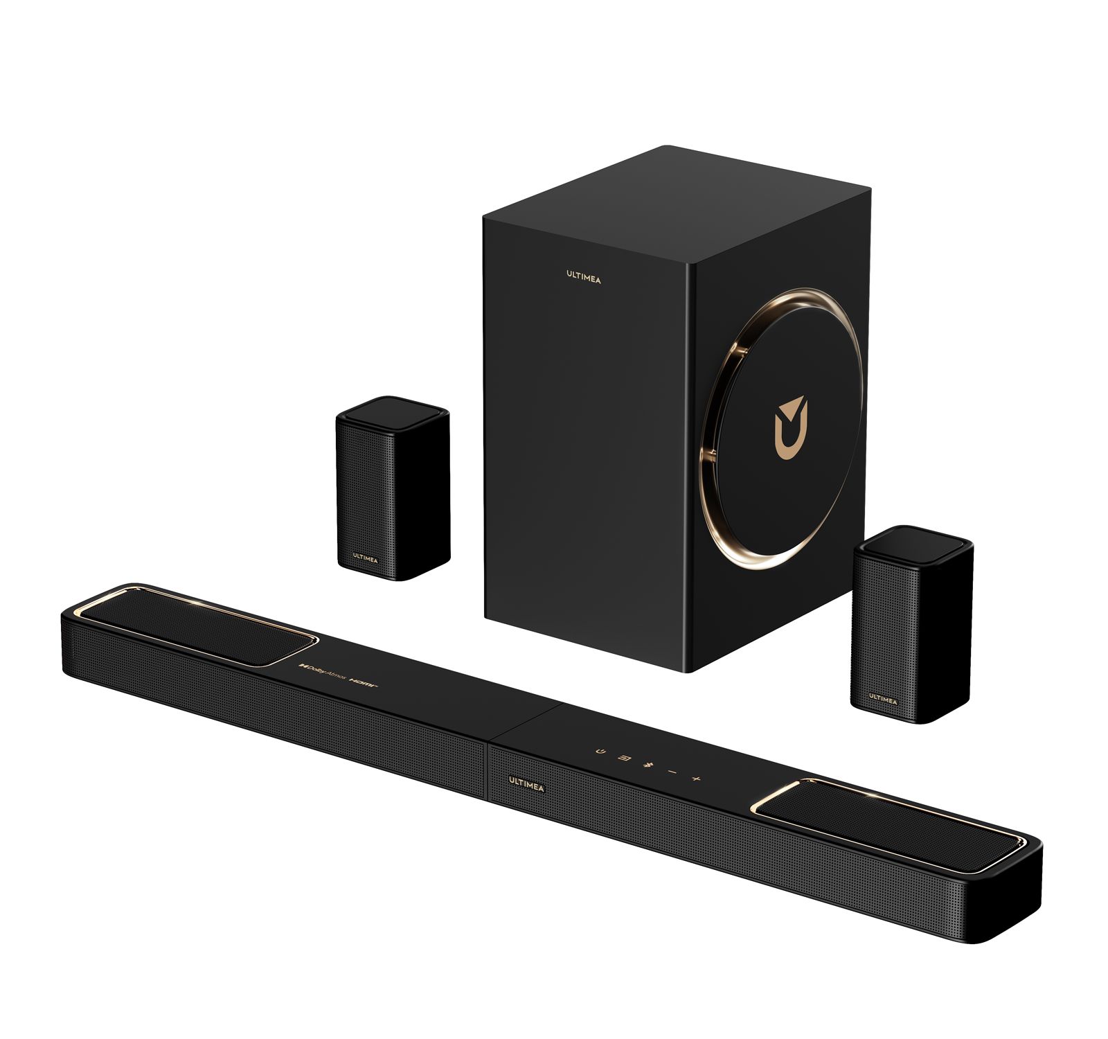 Саундбар ULTIMEA Skywave F50 Boom 5.1.2ch с Dolby Atmos, система объемного звучания для TV с 2 динамиками, 460W