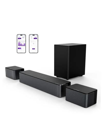 Ultimea Саундбар Poseidon M3T 5.1 Surround Sound, с беспроводным сабвуфером и тыловыми динамиками, 350W