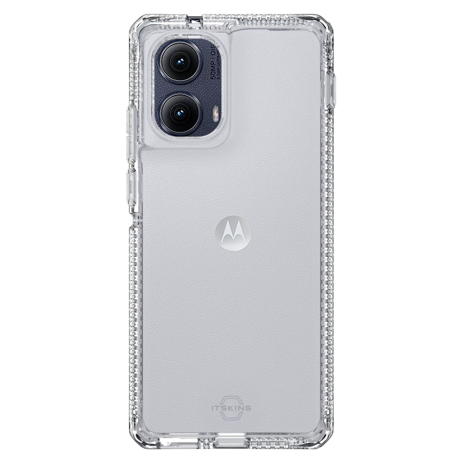 Itskins Spectrum R Drop Protection Clear Case Compatible with Motorola Moto Edge (2024)