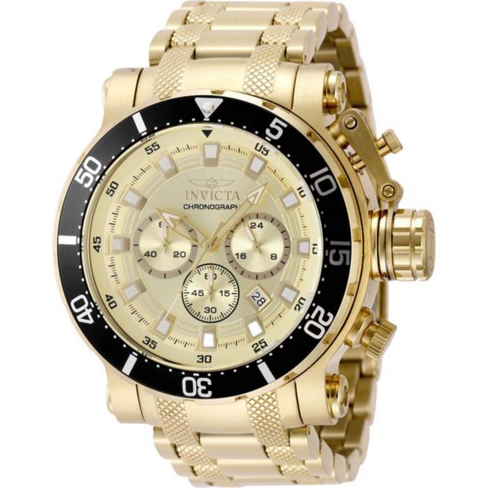 Invicta мужские кварцевые часы Coalition Forces Chronograph с золотым циферблатом