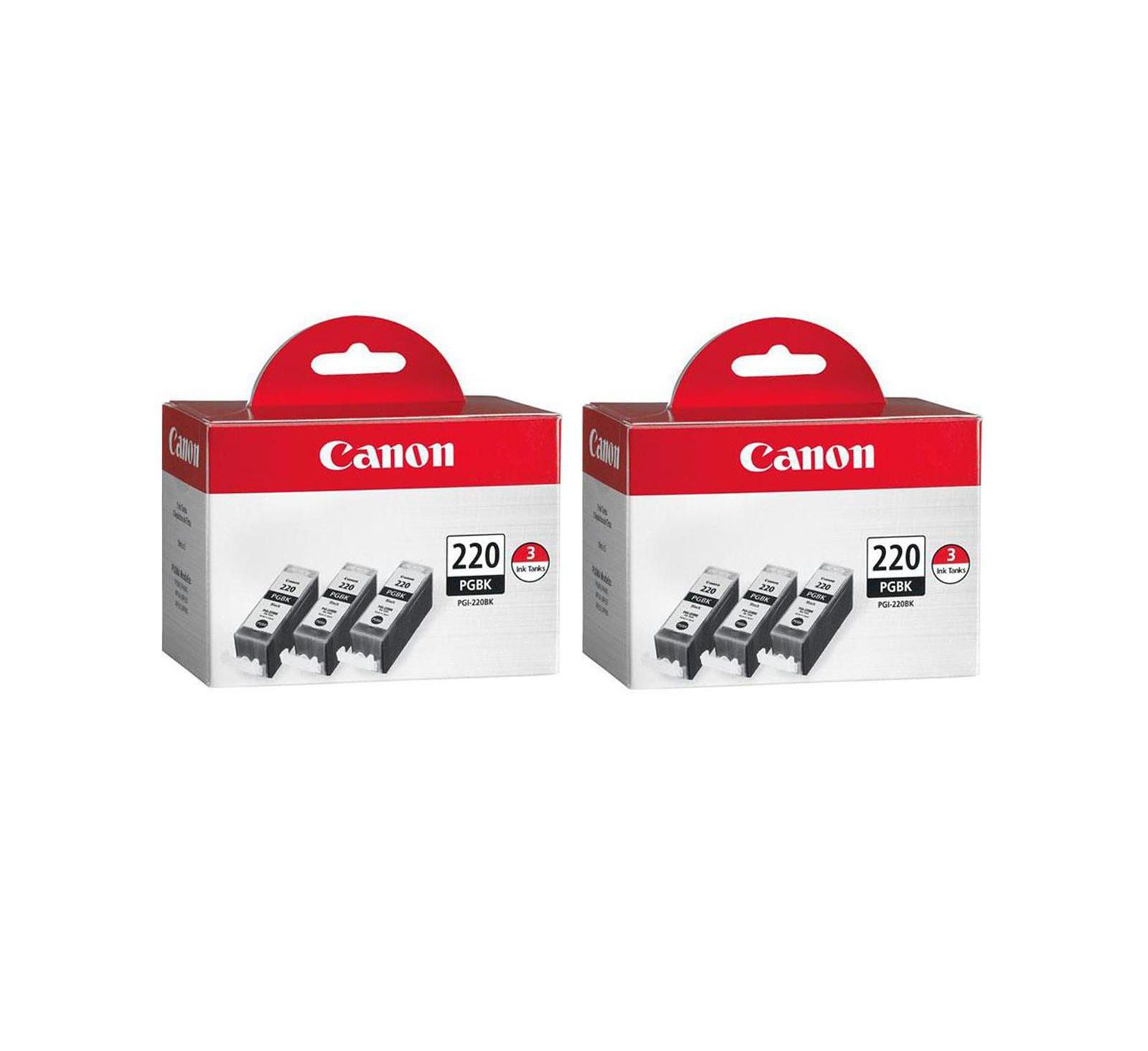 Комплект черных картриджей Canon 3x PGI-220BK для принтеров PIXMA iP, MP, MX Series, 2-Pack