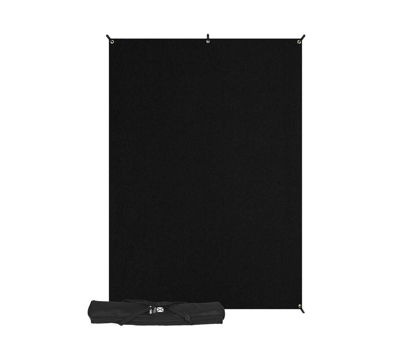 Westcott 5 x 7' Black X-Drop Backdrop Kit, with X-Drop Stand and Travel
