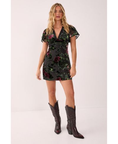 Платье-мини Nasty Gal женское с кружевной отделкой и вырезами
