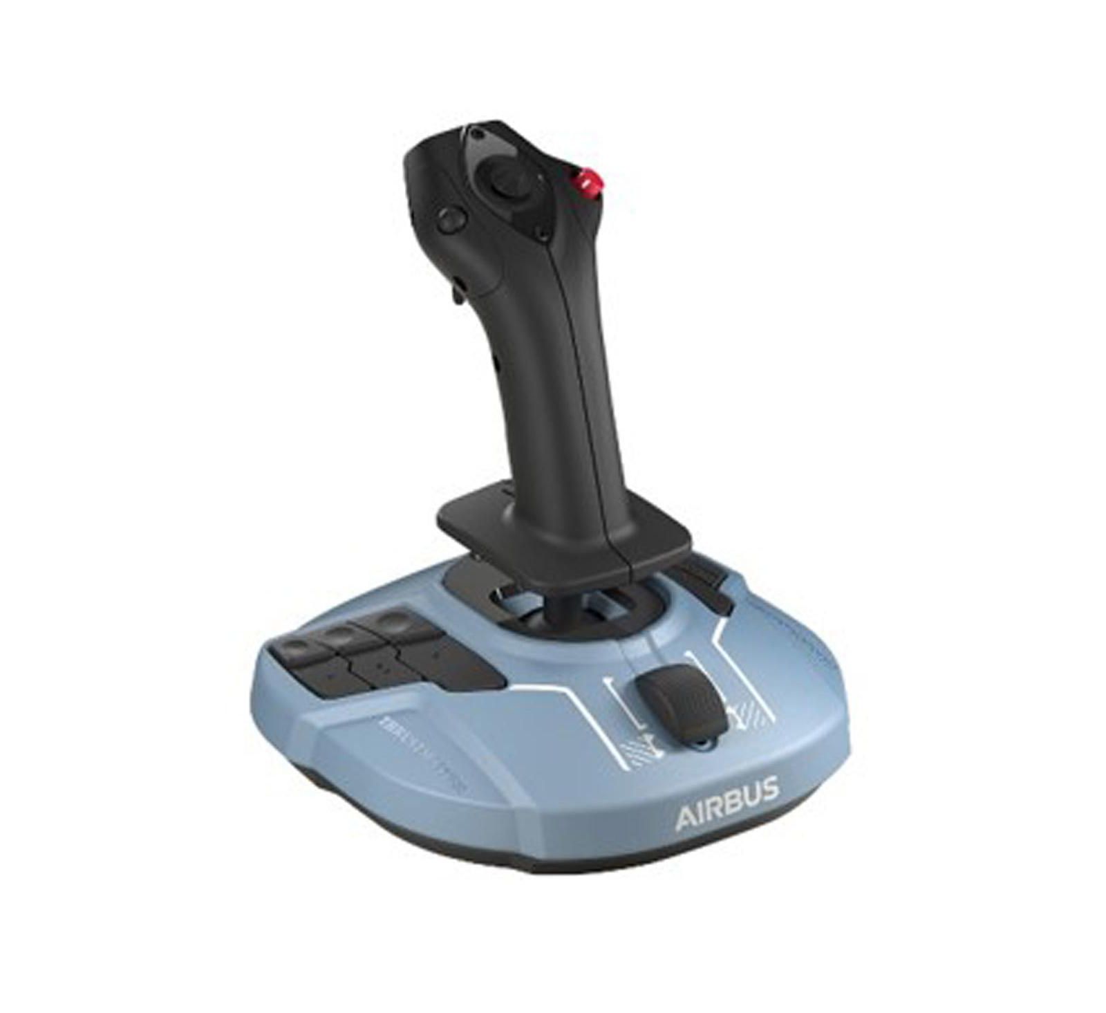 Thrustmaster TCA Officer Pack Airbus Edition комплект джойстика и квадранта дросселя, серо-голубой