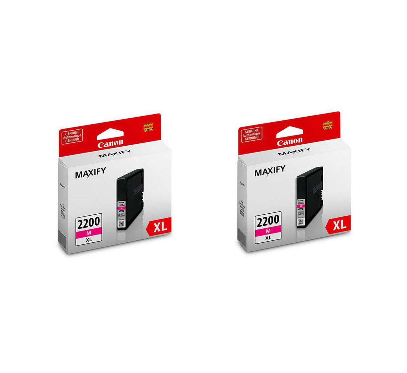Canon PGI-2200 XL высокопроизводительный магента картридж совместим с Canon iB4020, iB4120, MB5020, MB5120, MB5320, MB5420 MAXIFY серии, 2-упаковка