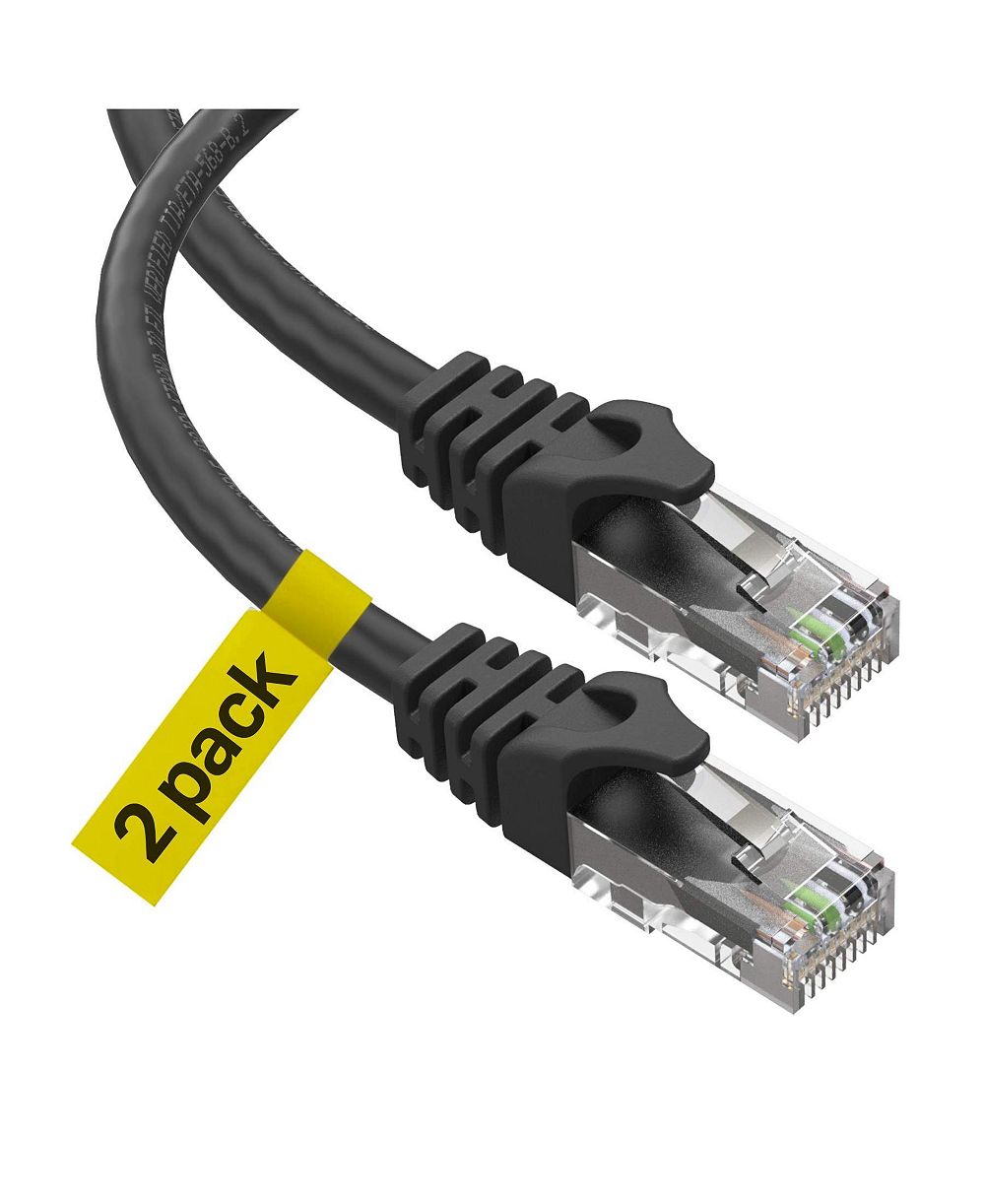 Ethernet-кабель ULTRA CLARITY CABLES CAT 6 2 Pack High Speed Internet Network Patch LAN Cable for Router Modem PS4 PS5
