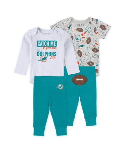 Набор боди и брюк WEAR by Erin Andrews для новорожденных мальчиков и девочек Miami Dolphins