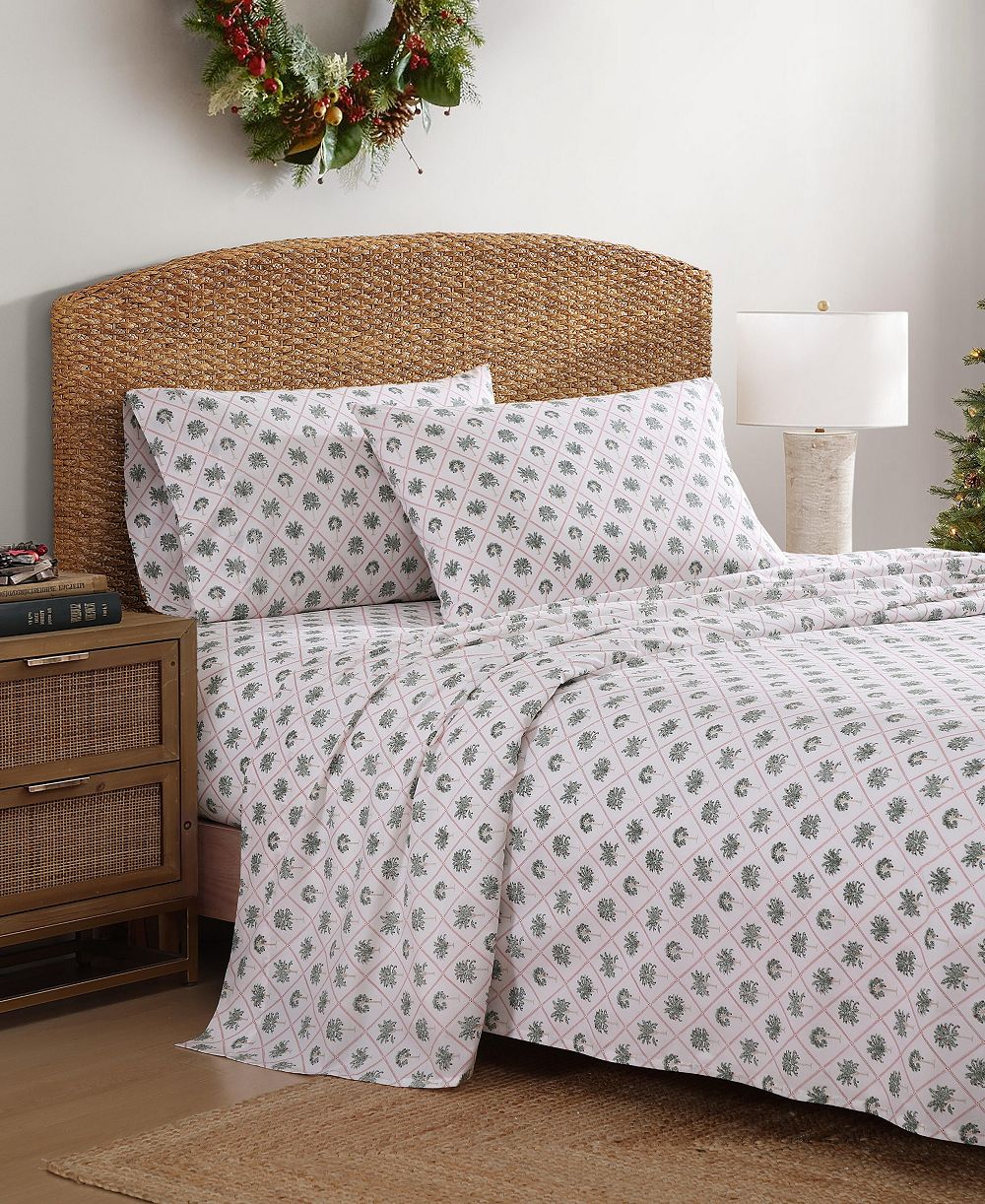 Комплект постельного белья Tommy Bahama Printed Holiday 200-Thread Count Cotton 4-Pc., Queen