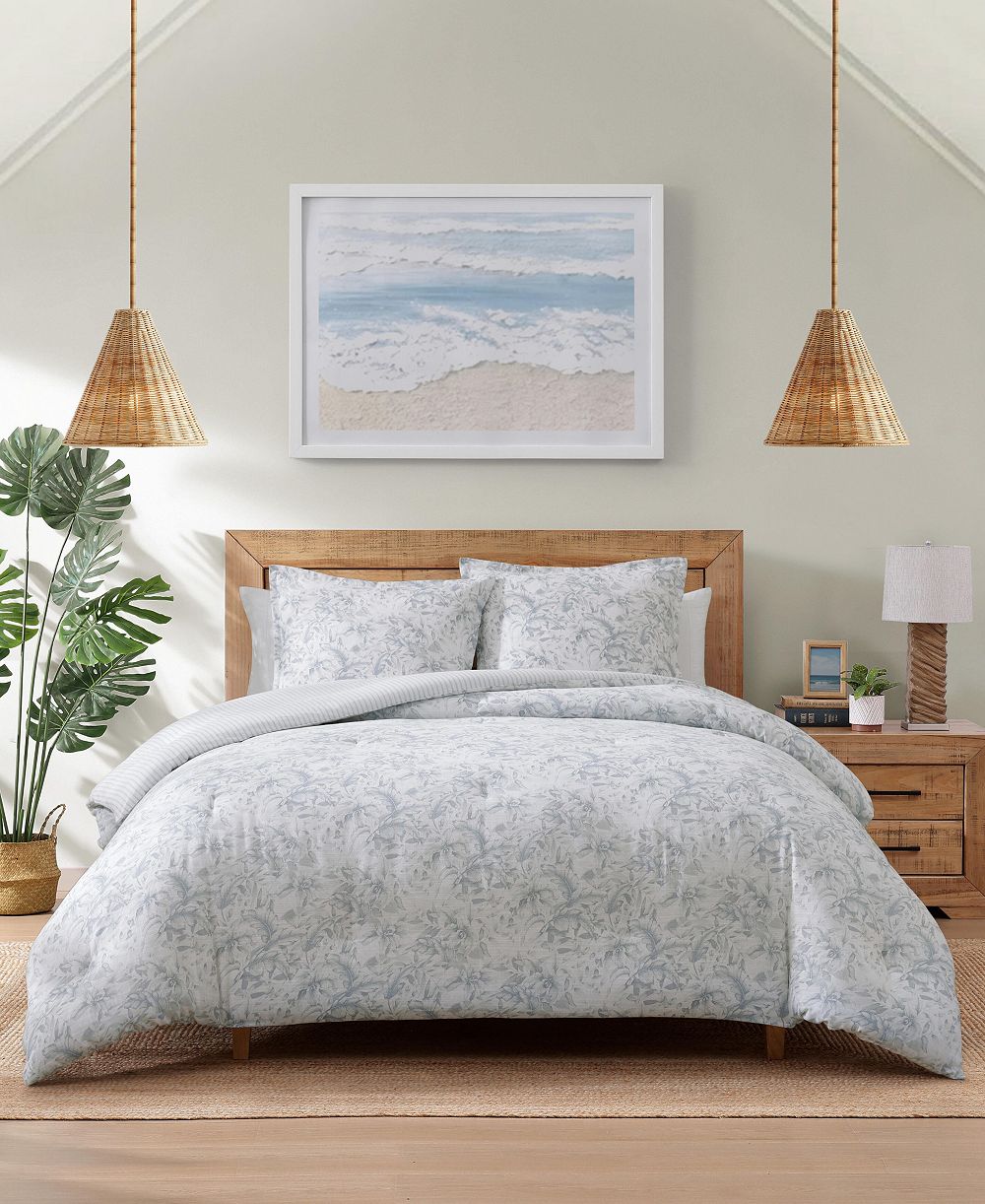 Tommy Bahama Orchid Bay Floral 3-Pc. Comforter Set, Full/Queen