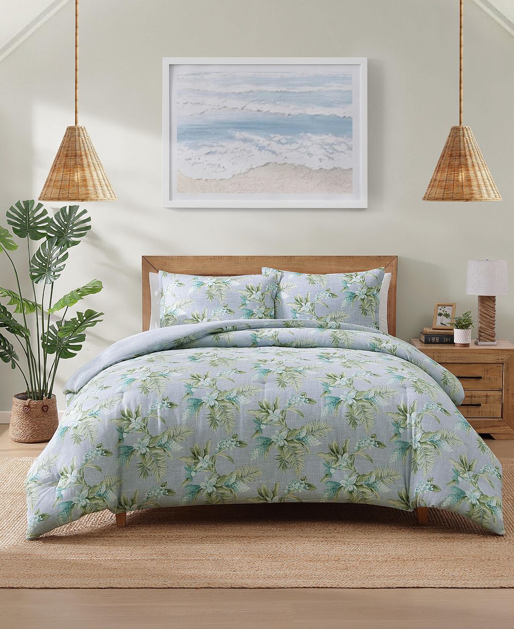 Комплект из 3 одеял Tommy Bahama Floral Enchantment, Full/Queen