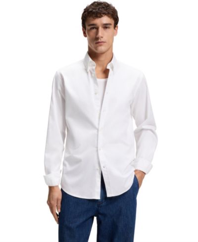 BOSS by Hugo Boss Мужская рубашка Regular-Fit Stretch-Cotton