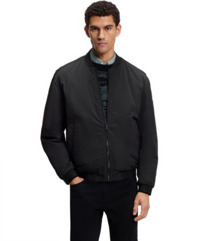 BOSS by Hugo Boss Men's Water-Repellent Soft-Touch Fabric Bomber Jacket