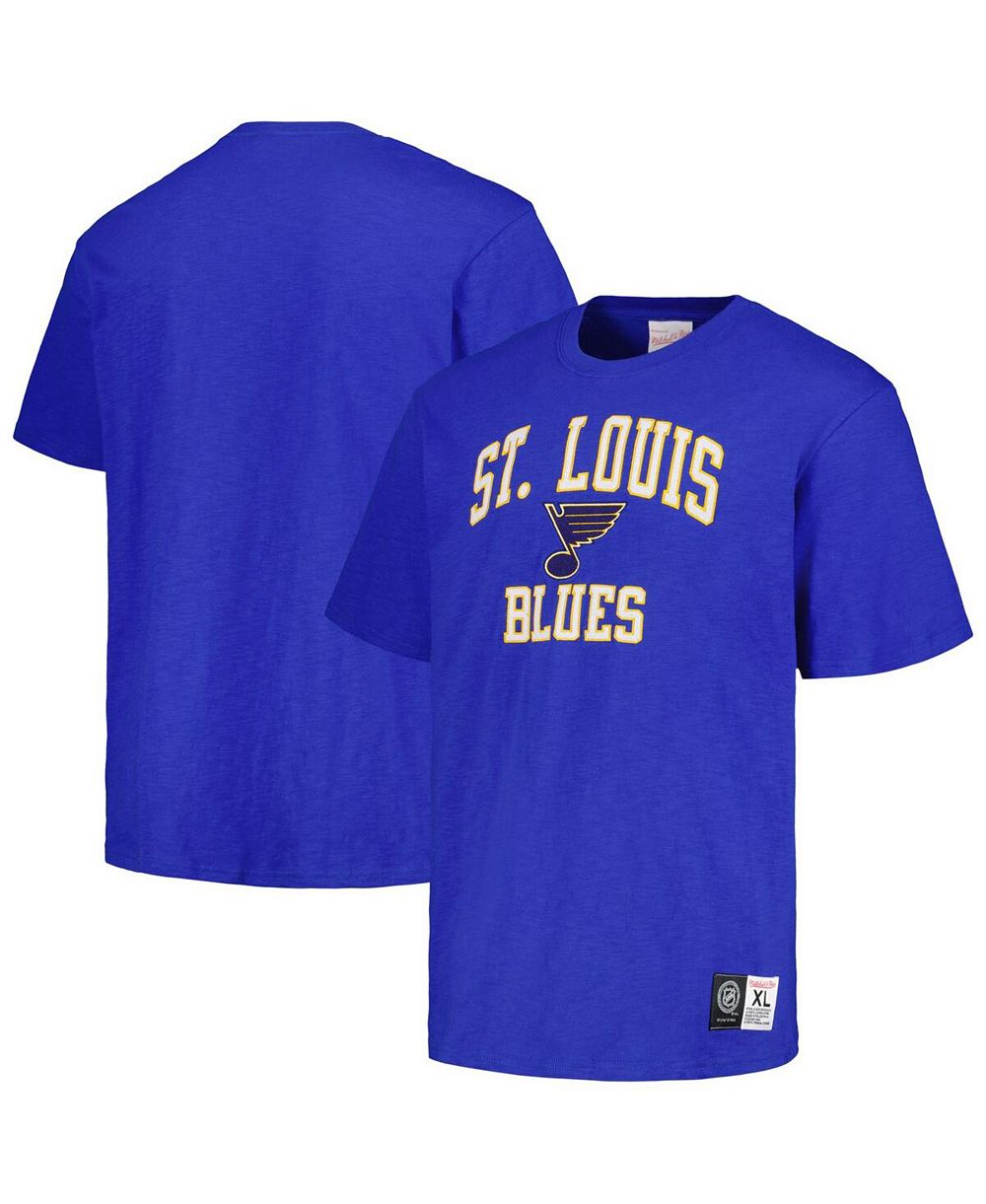 Мужская футболка Mitchell & Ness Blue St. Louis Blues Legendary Slub