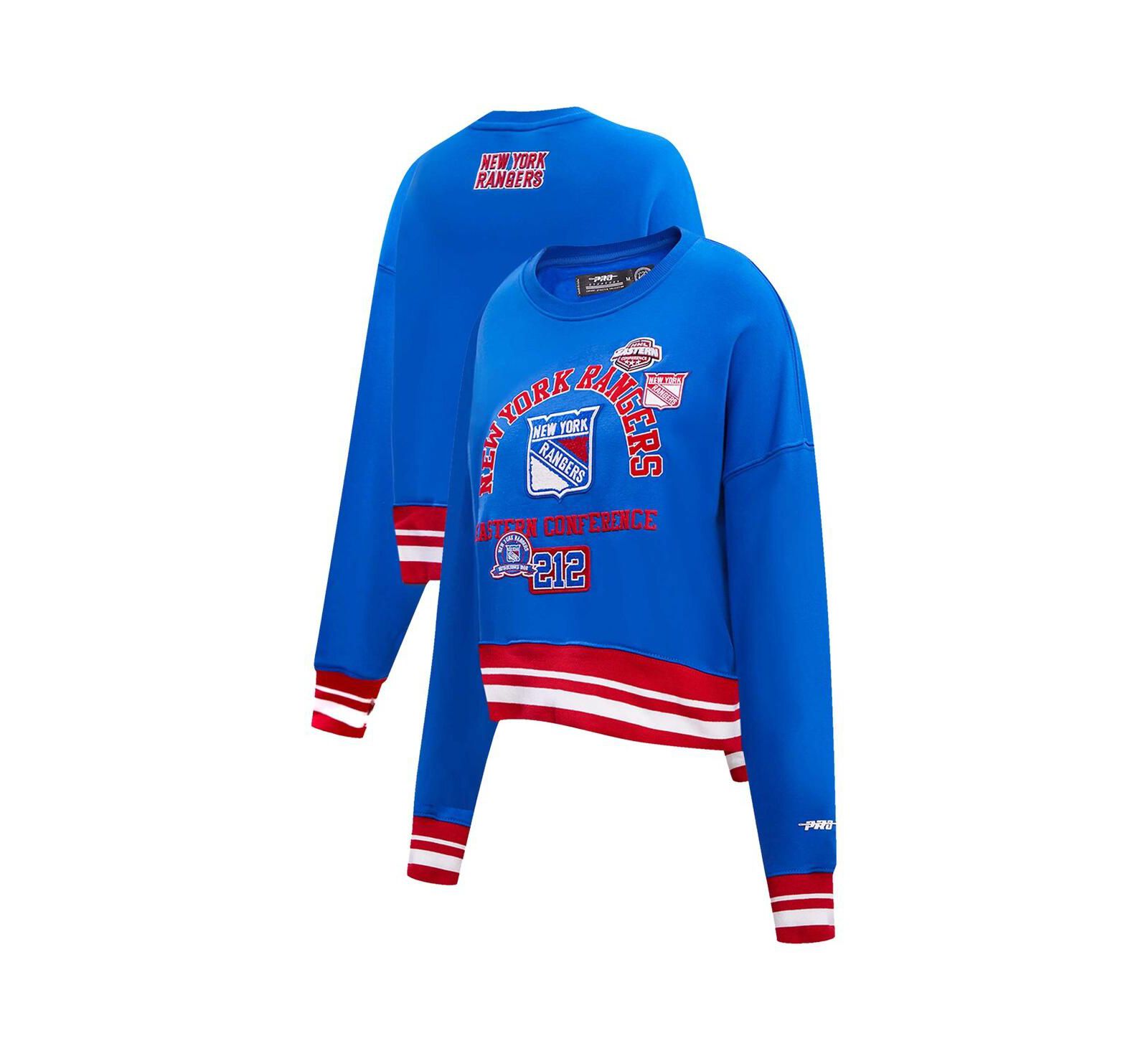 Pro Standard Женский укороченный свитшот New York Rangers