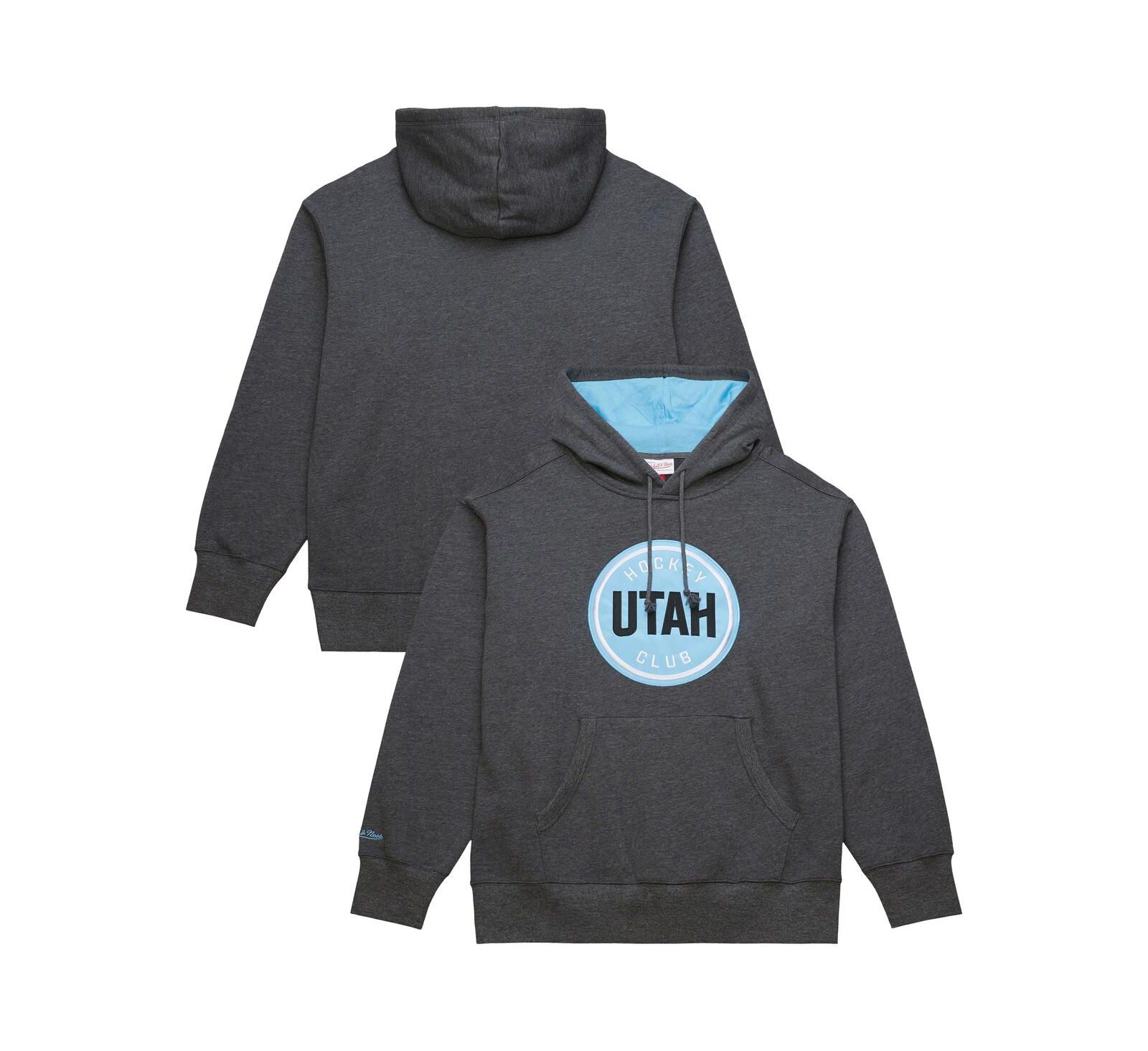 Mitchell & Ness Мужское худи-пуловер Utah Hockey Club Playoff Anthracite