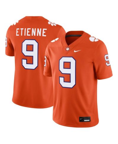 Мужская джерси Nike Travis Etienne Orange Clemson Tigers Player Game
