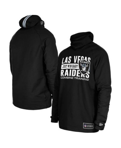 Мужское объемное худи New Era Men's Black Las Vegas Raiders Functional Fandom Balaclava
