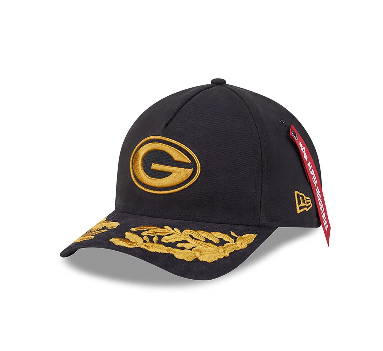 New Era x Alpha Industries Мужская кепка A-Frame 9FORTY Adjustable Black Green Bay Packers