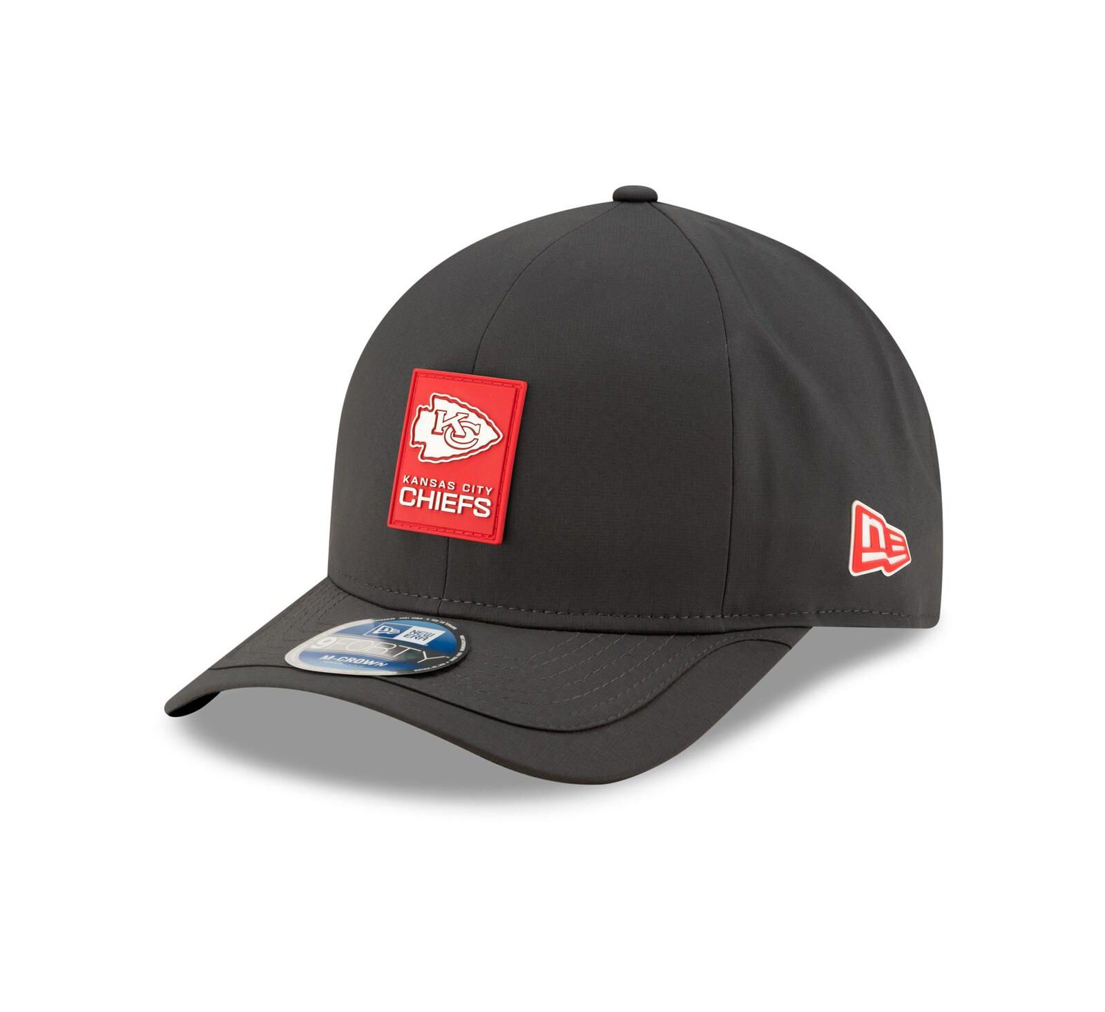 New Era Men's Charcoal Kansas City Chiefs 2025 Sideline Cold Weather 9FORTY M-Crown Adjustable Hat