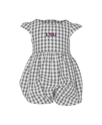 Детский комбинезон Garb Baby Girls Gray LSU Tigers Cara Gingham Ruffled