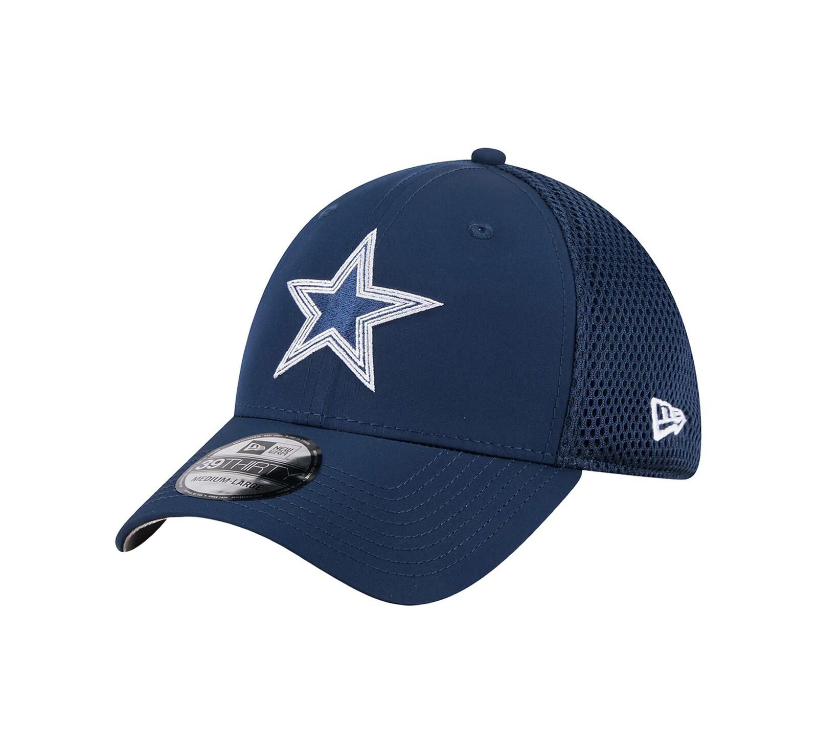 Мужская кепка New Era Navy Dallas Cowboys Outline 39THIRTY Flex