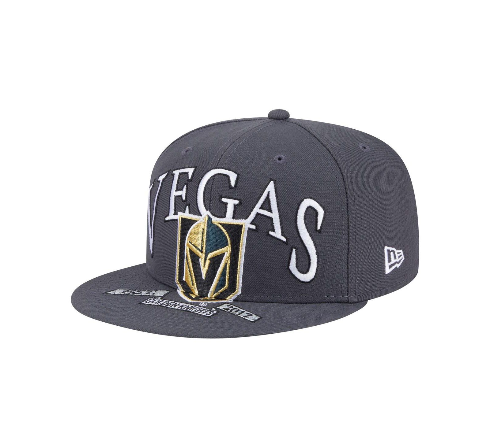 Мужская кепка New Era Vegas Golden Knights Oversized Arch 59Fifty Fitted Hat