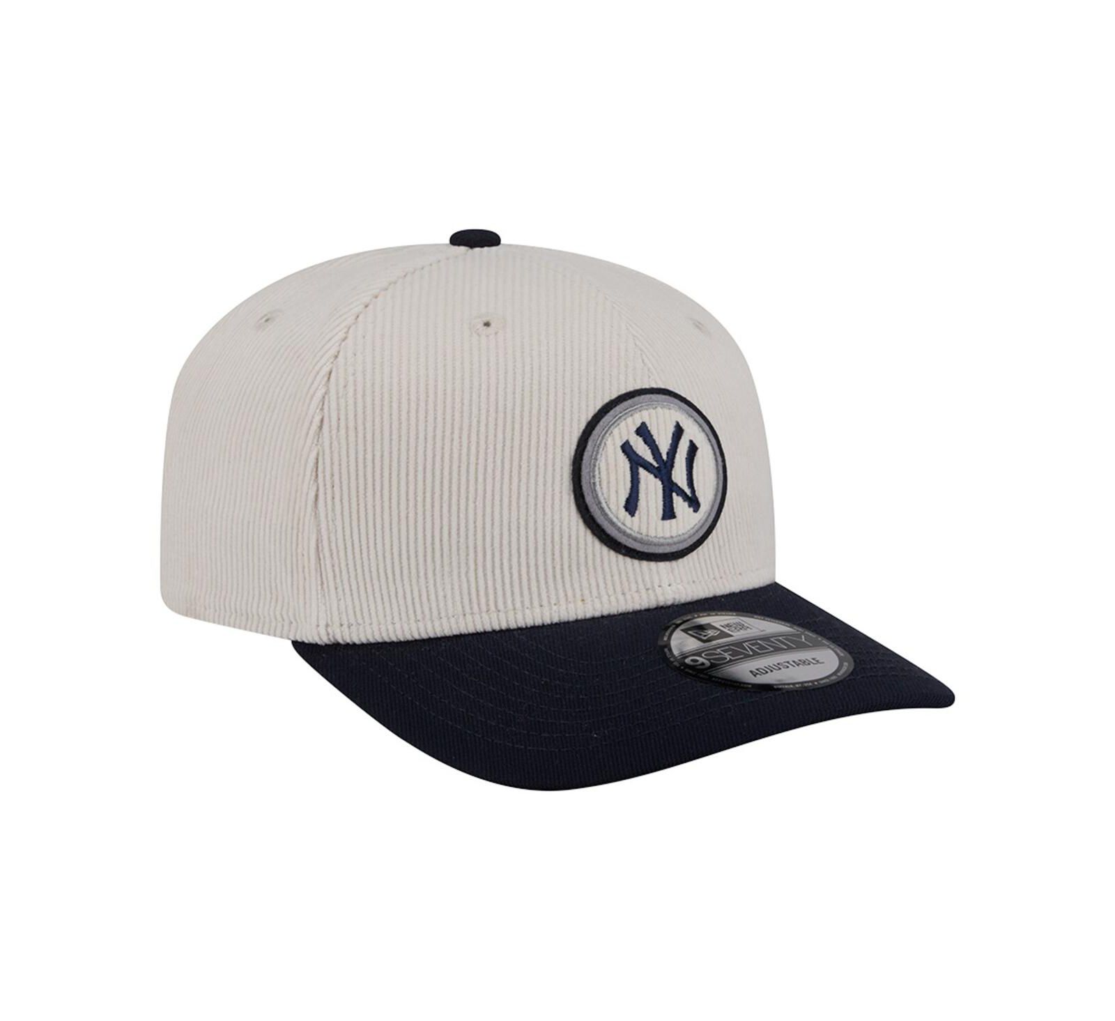 Мужская кепка New Era New York Yankees Loyal 9SEVENTY, кремовая, регулируемая