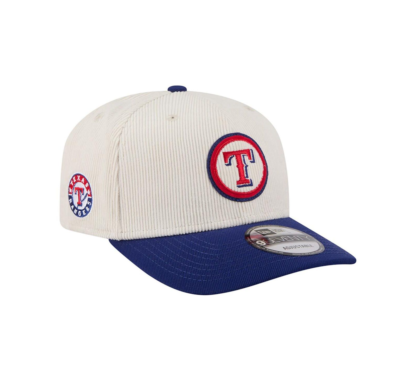 New Era Men's Cream Texas Rangers Loyal 9SEVENTY Adjustable Hat