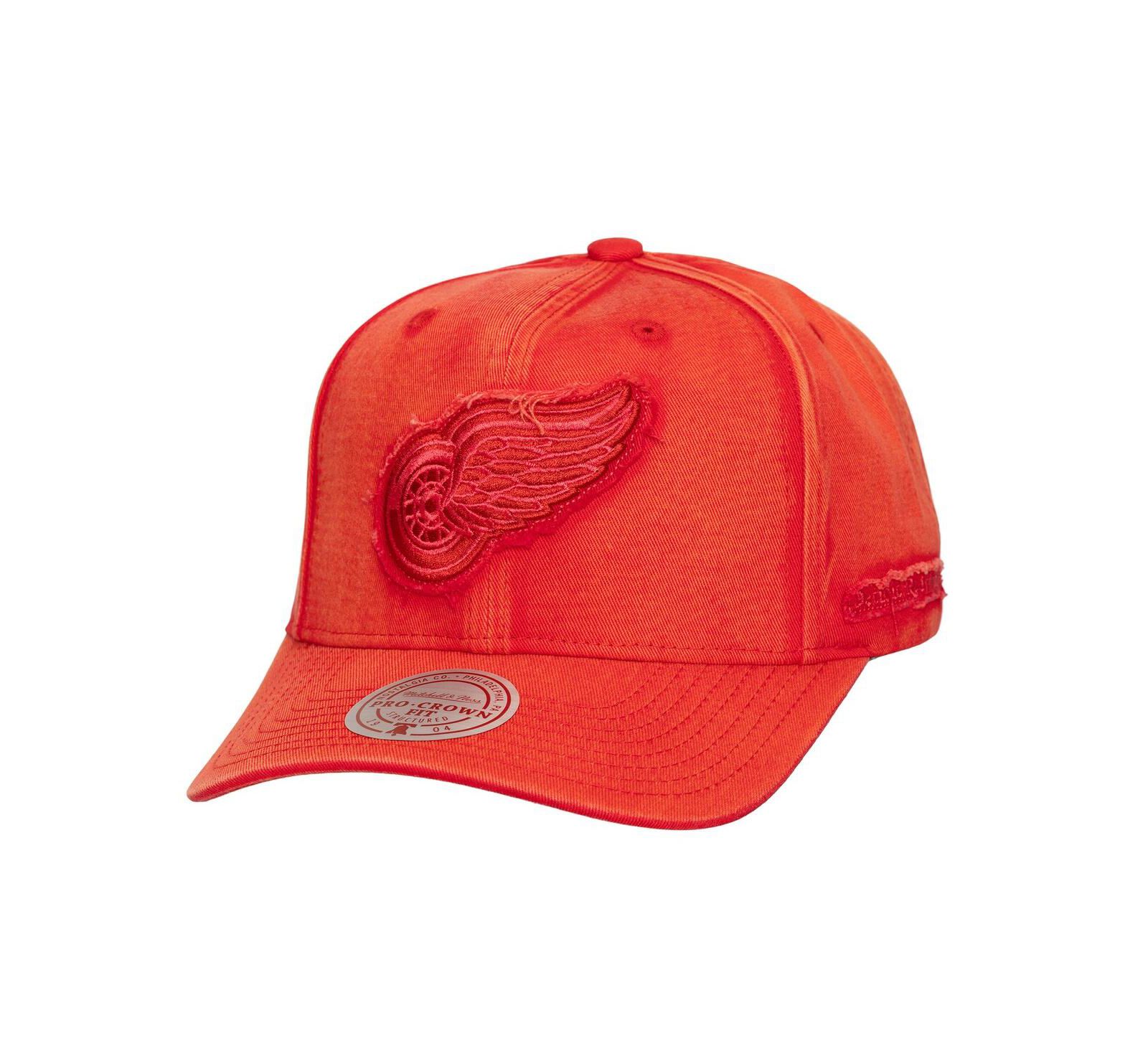 Мужская регулируемая кепка Mitchell & Ness Detroit Red Wings Downtown Snow Wash Pro-Crown