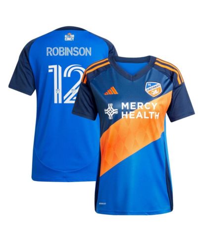 Adidas Women's Miles Robinson Blue FC Cincinnati 2025 Orange and Blue Legacy Kit Replica Player Jersey
