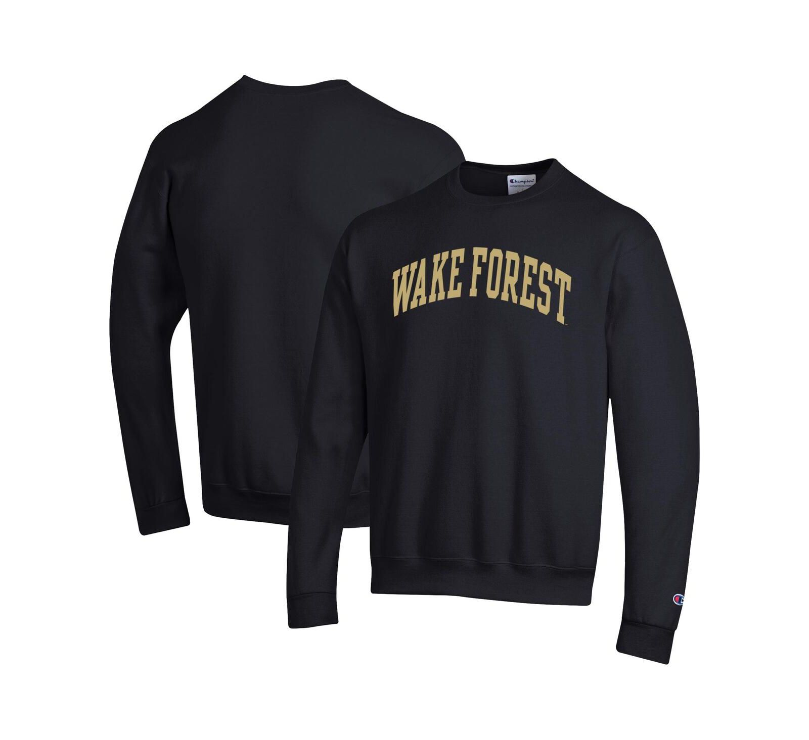 Мужское свитшот Champion Black Wake Forest Demon Deacons Basic Arch Fleece Pullover
