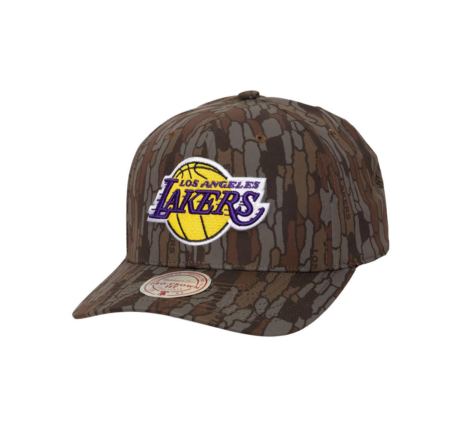 Mitchell & Ness Мужская кепка Los Angeles Lakers Camo Hidden Pro-Crown Adjustable