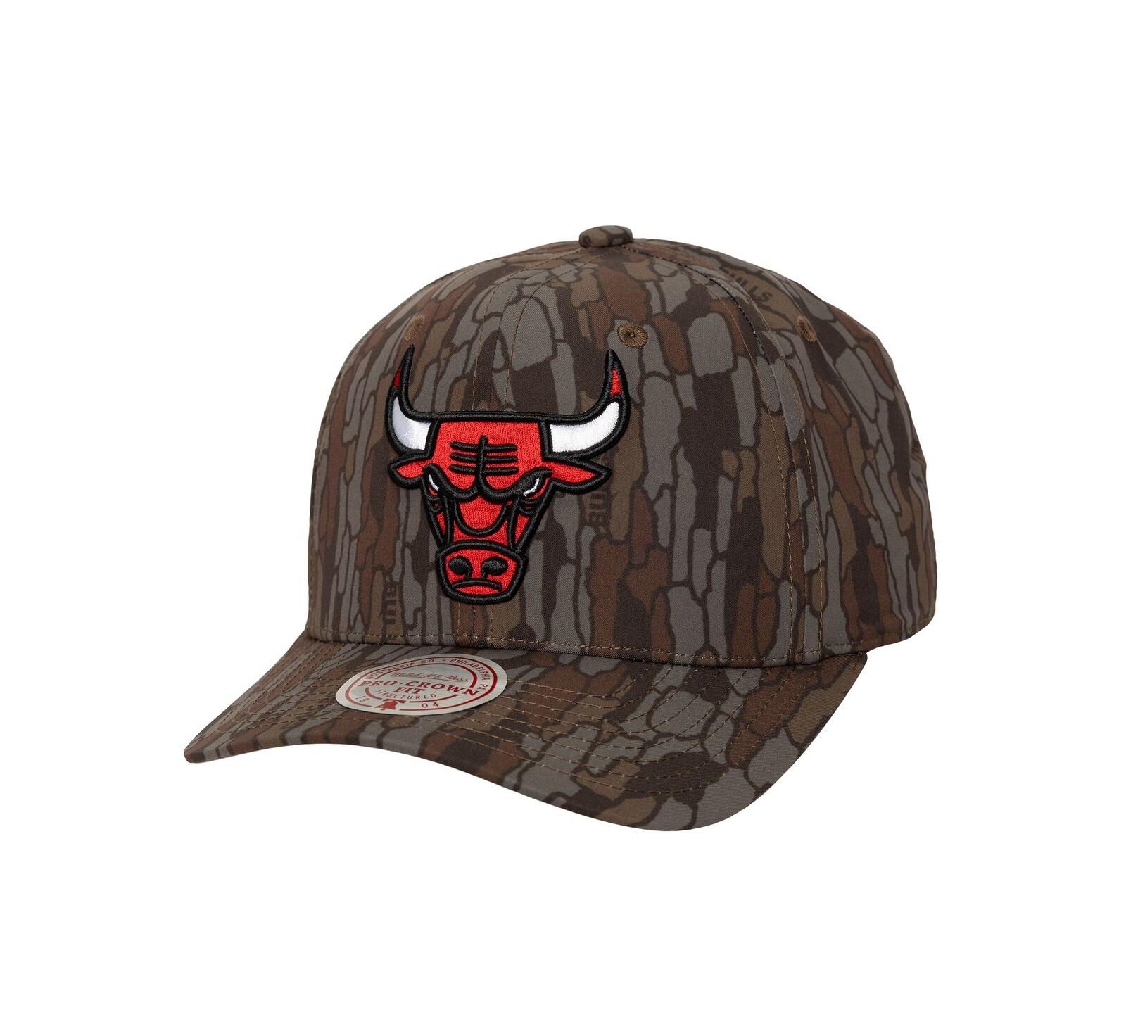 Мужская кепка Mitchell & Ness Camo Chicago Bulls Hidden Pro-Crown Adjustable