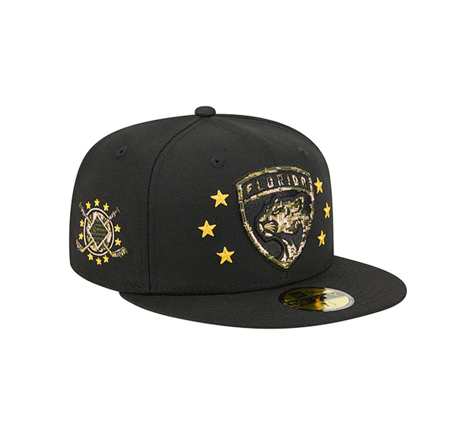 Мужская кепка New Era Florida Panthers Military Appreciation Digital Camo Stars 59FIFTY Fitted