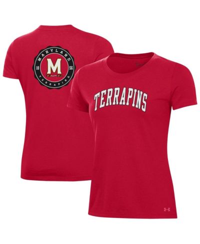 Under Armour Women's Red Maryland Terrapins Essentials 2-Hit Performance T-Shirt