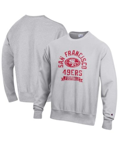 Свитшот Champion Men's Heather Gray San Francisco 49ers Reverse Weave Fleece