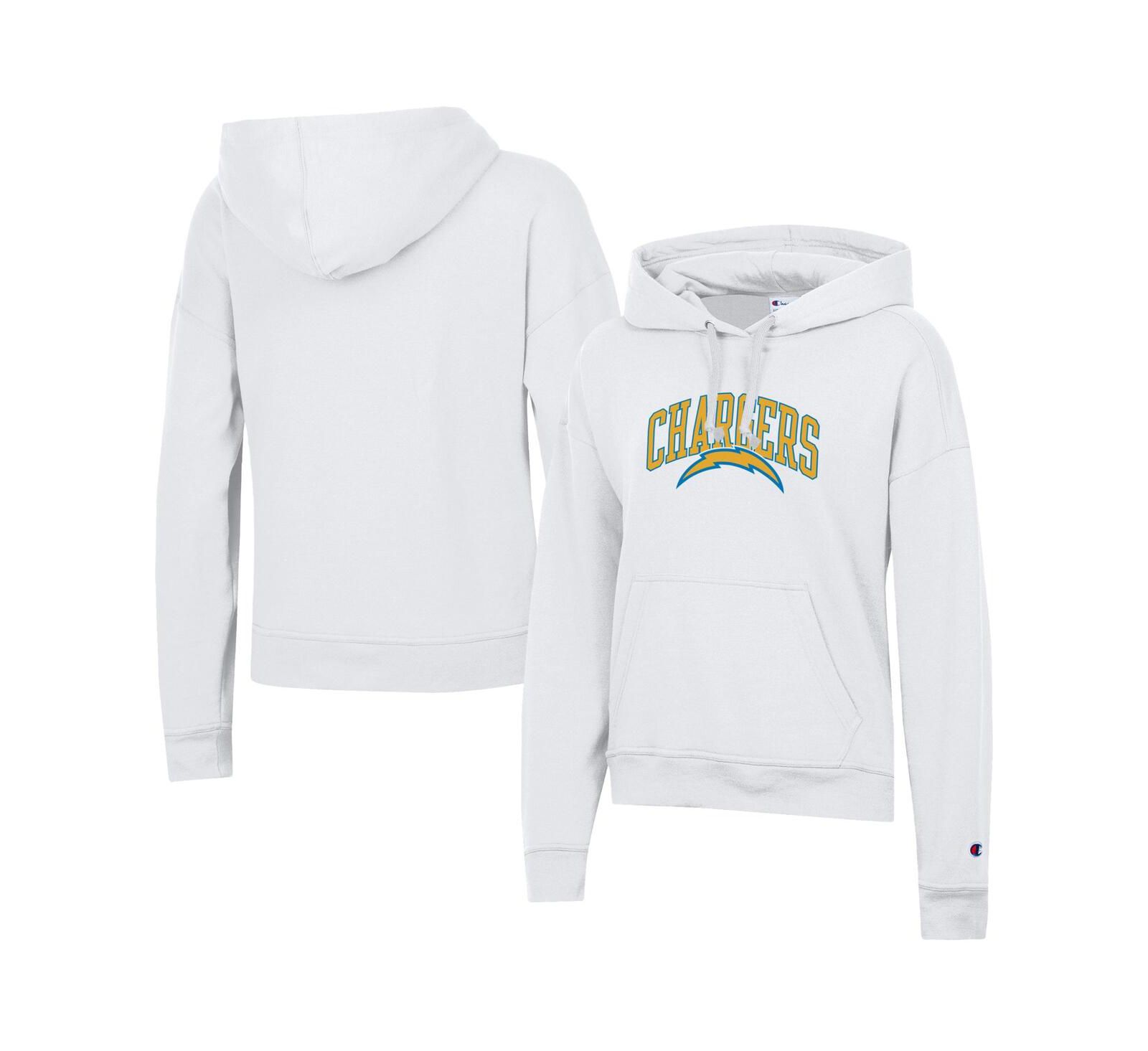 Женское худи Champion White Los Angeles Chargers Power Blend