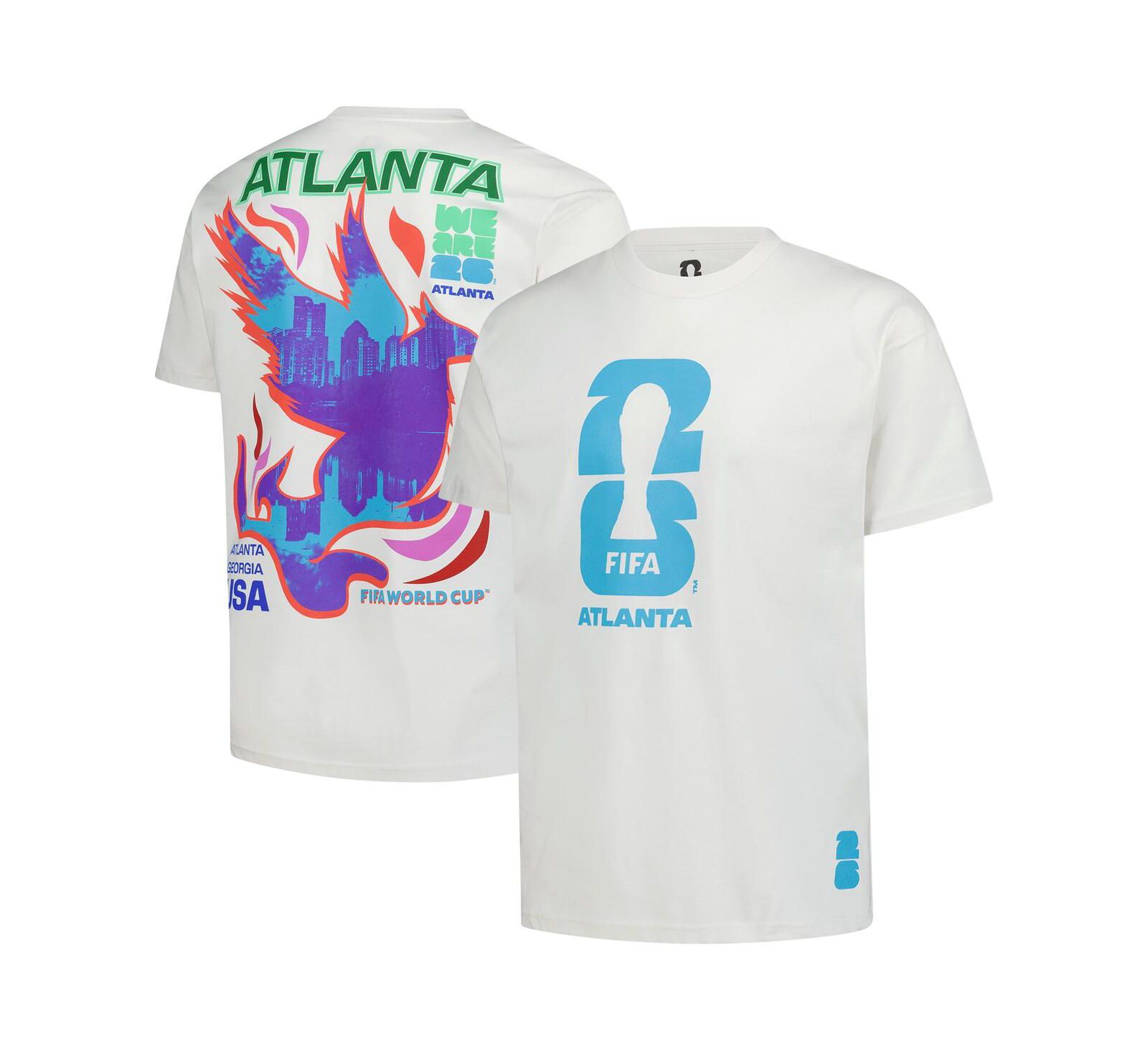Outerstuff Мужская оверсайз футболка 2026 FIFA World Cup Atlanta Host City Cream