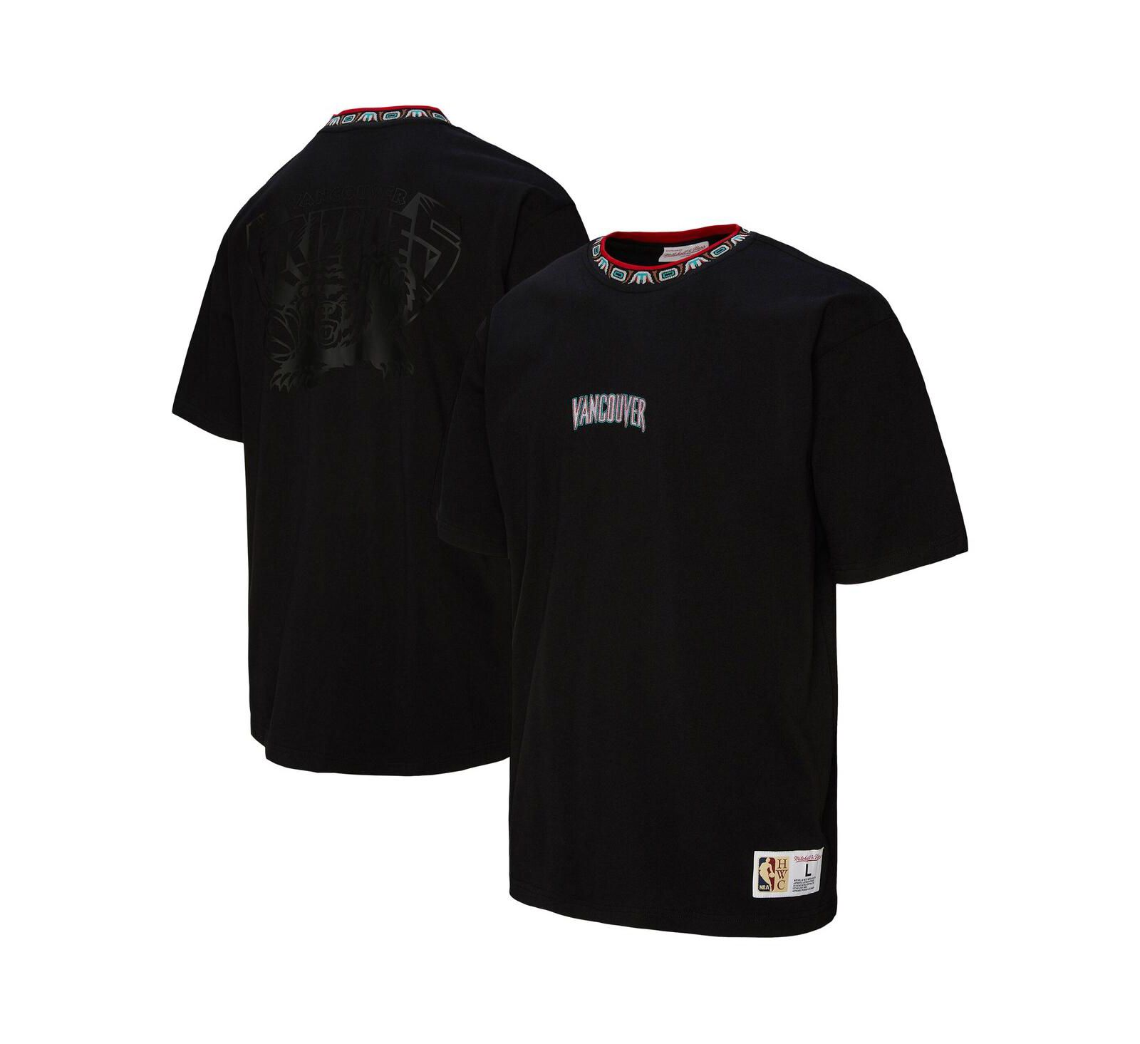 Футболка Mitchell & Ness Мужская и Женская Black Vancouver Grizzlies Playmaker Logo