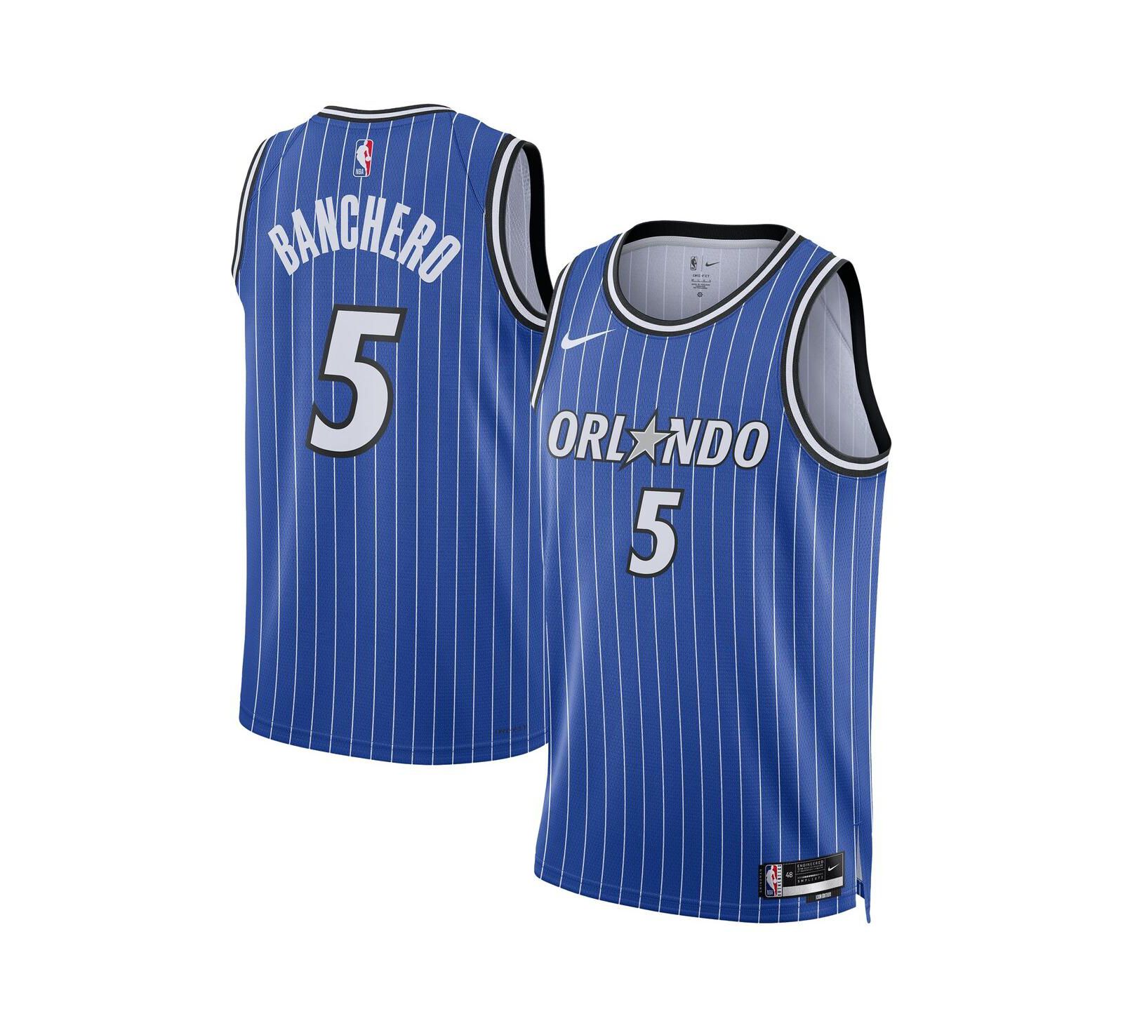 Nike Men's and Women's Paolo Banchero Blue Orlando Magic Swingman Player Icon Edition Jersey
