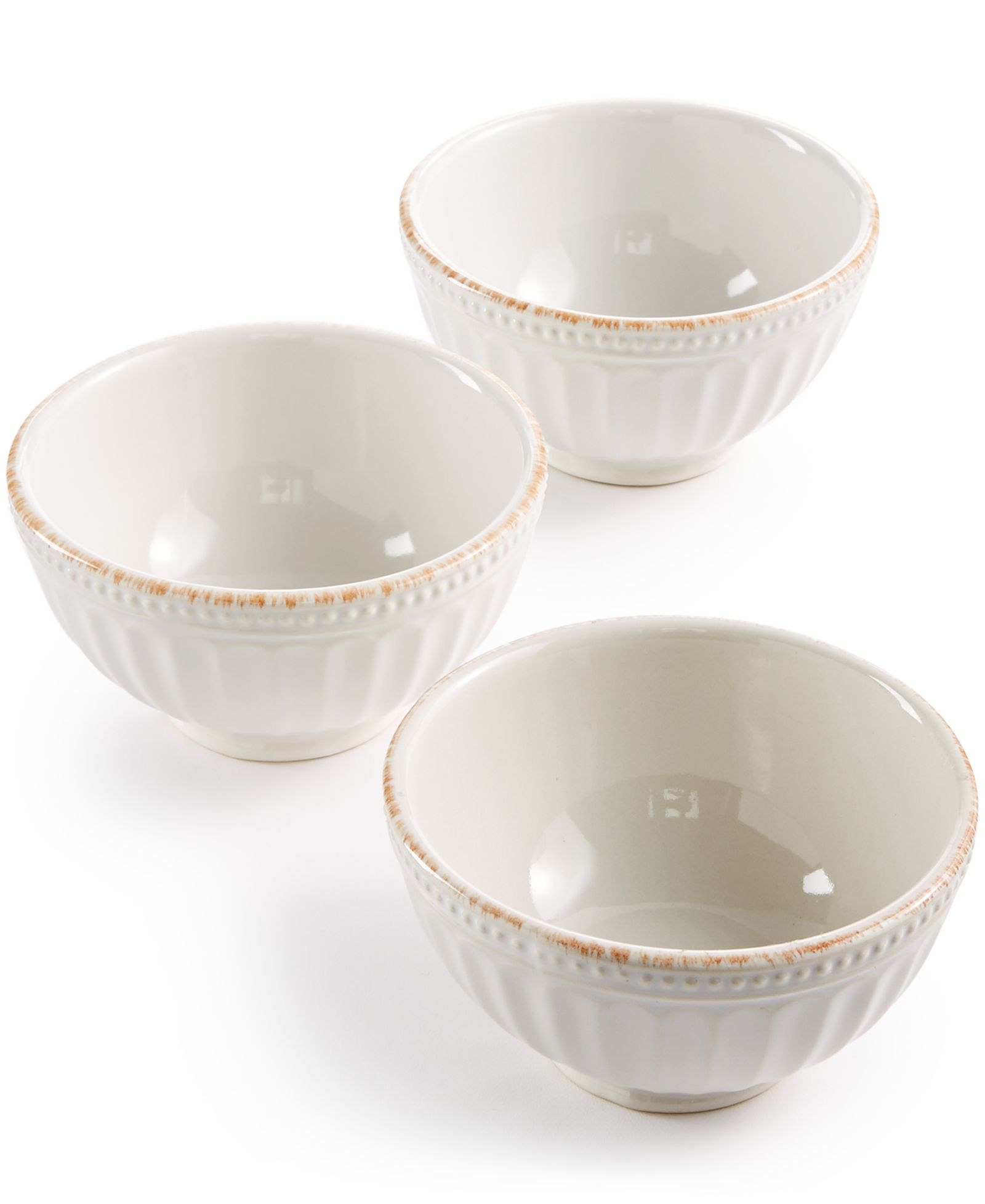 Lenox French Perle Groove мини-чаши, набор из 3 шт