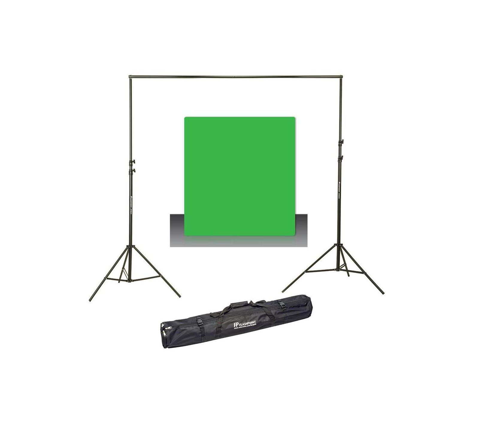 Westcott фон Green Screen Cotton 9' x 10' с системой поддержки Flashpoint 10'